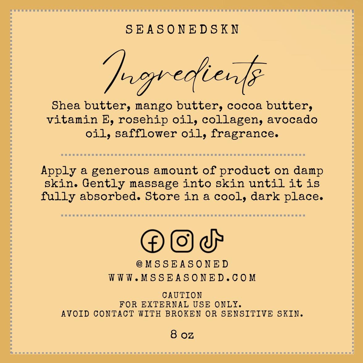 SUGAR COOKIE: Whipped Body Butter Crème.