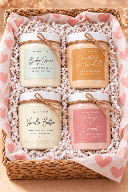 Whipped Body Butter Crème Gift Set: Mix & Match 4 Scents