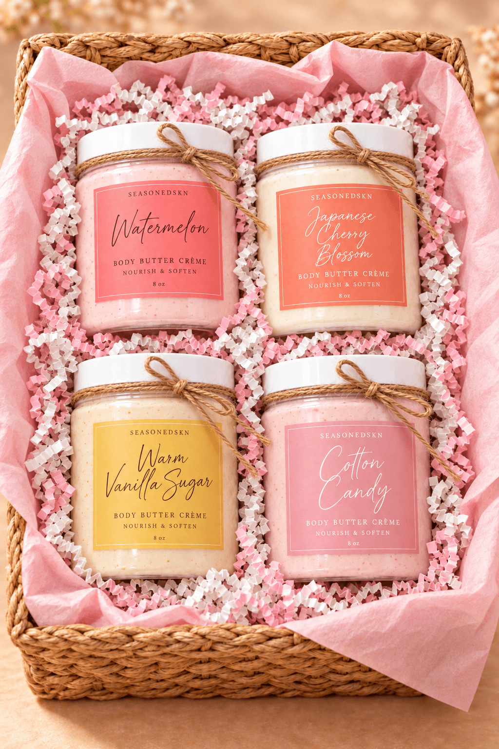 Whipped Body Butter Crème Gift Set: Mix & Match 4 Scents