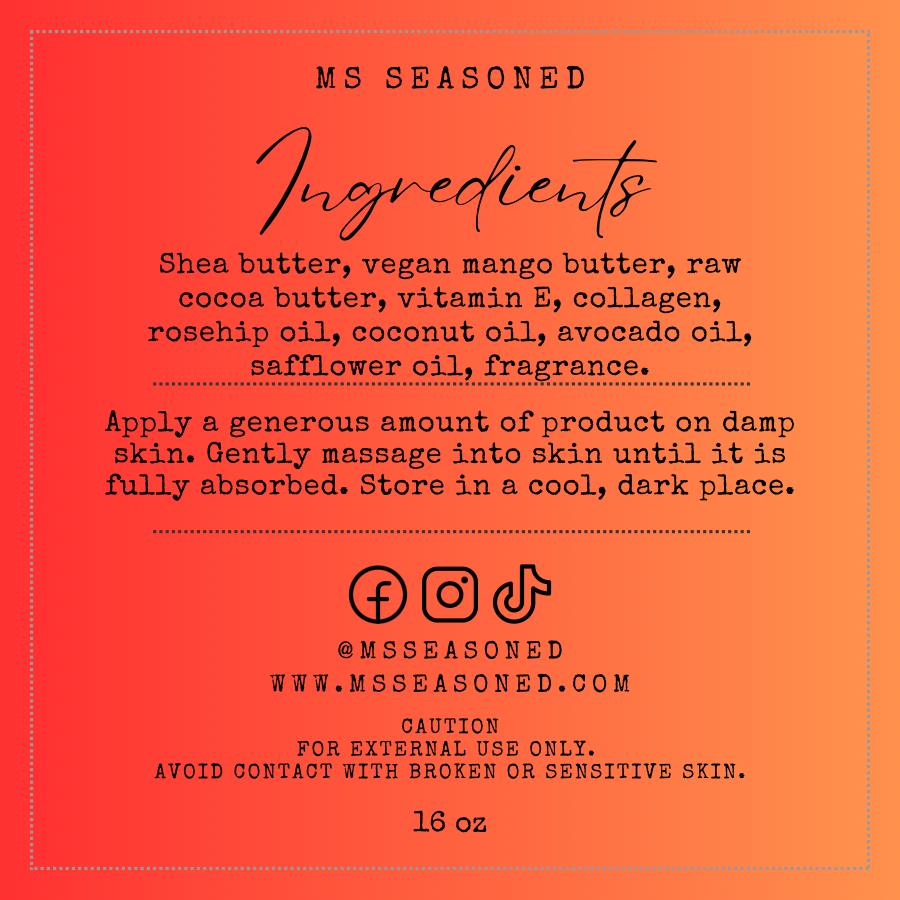 JAPANESE CHERRY BLOSSOM: Whipped Body Butter Crème.