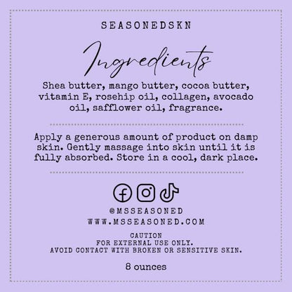 LEMON AND LAVENDER: Whipped Body Butter Crème.