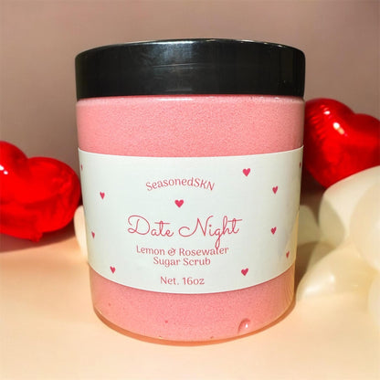 Exfoliating Sugar Scrubs: Lemon Sage, Strawberry Lemonade, Lemon Rosewater