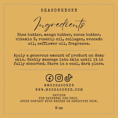 WARM VANILLA SUGAR: Whipped Body Butter Crème.