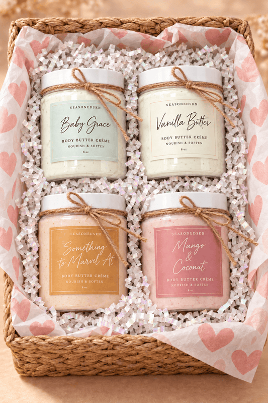 Whipped Body Butter Crème Gift Set: Mix & Match 4 Scents