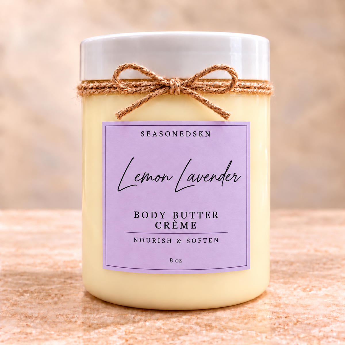 LEMON AND LAVENDER: Whipped Body Butter Crème.
