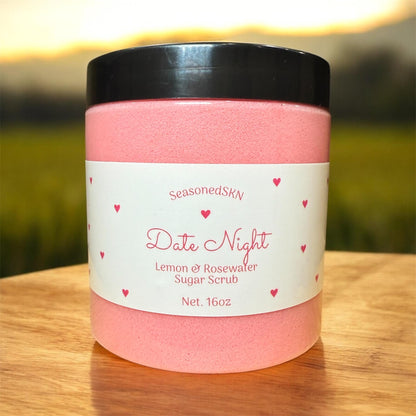 Exfoliating Sugar Scrubs: Lemon Sage, Strawberry Lemonade, Lemon Rosewater