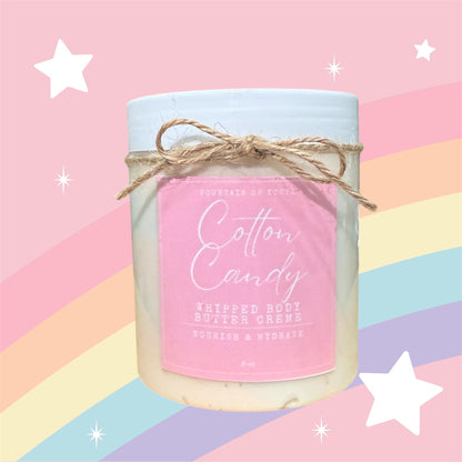 COTTON CANDY: Whipped Body Butter Crème.