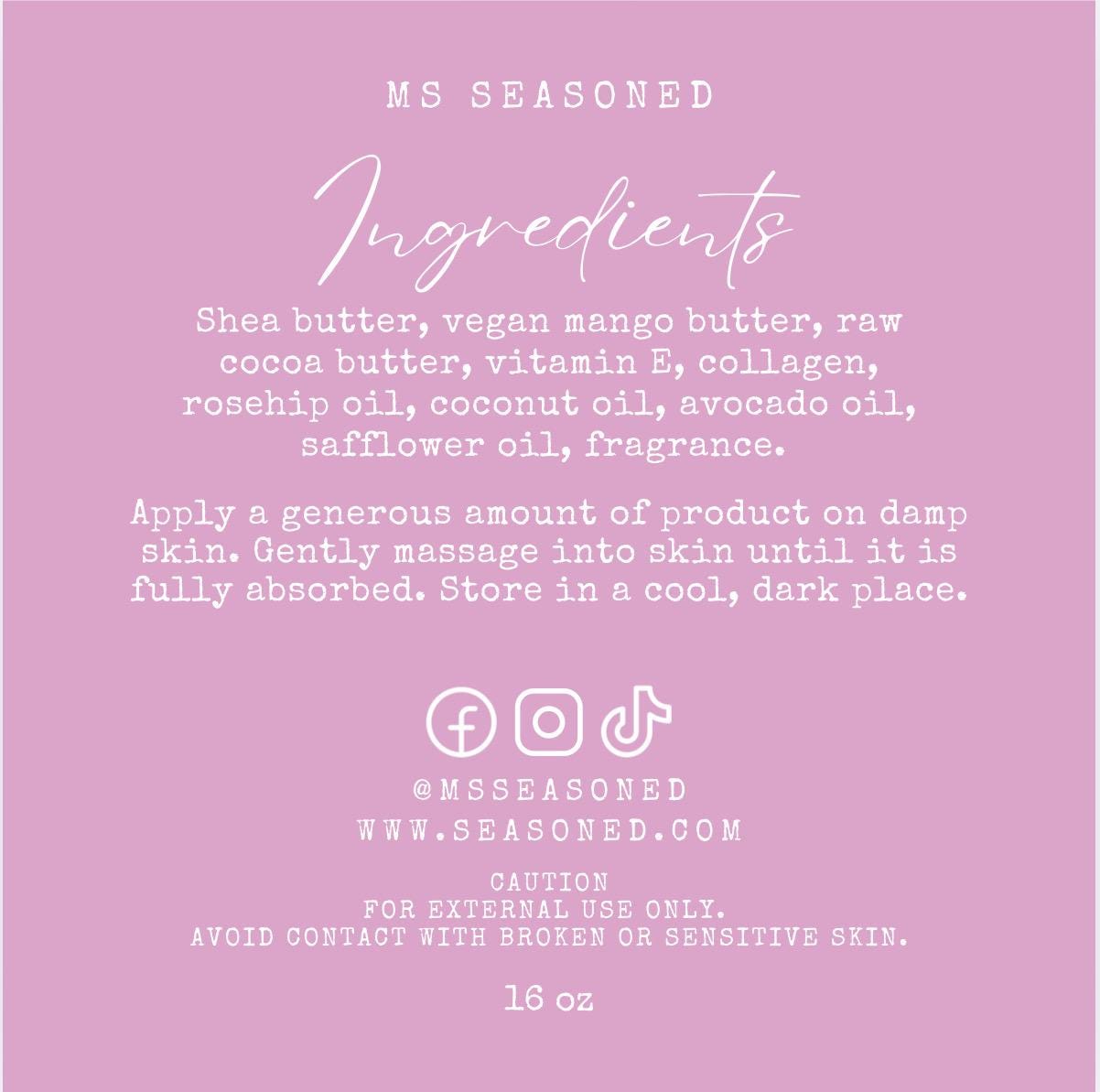 COTTON CANDY: Whipped Body Butter Crème.