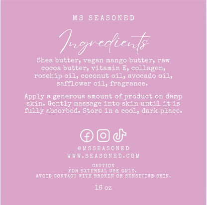 COTTON CANDY: Whipped Body Butter Crème.